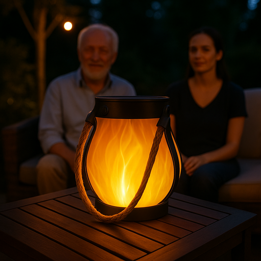 EldGlöd | Trådlös lampa med magiskt ljusspel