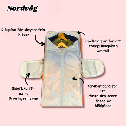 Nordväg | Den stilfulla 2-i-1-resväskan med maximal förvaring