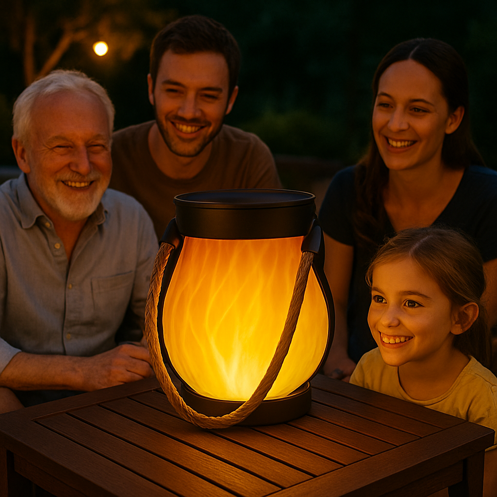 EldGlöd | Trådlös lampa med magiskt ljusspel