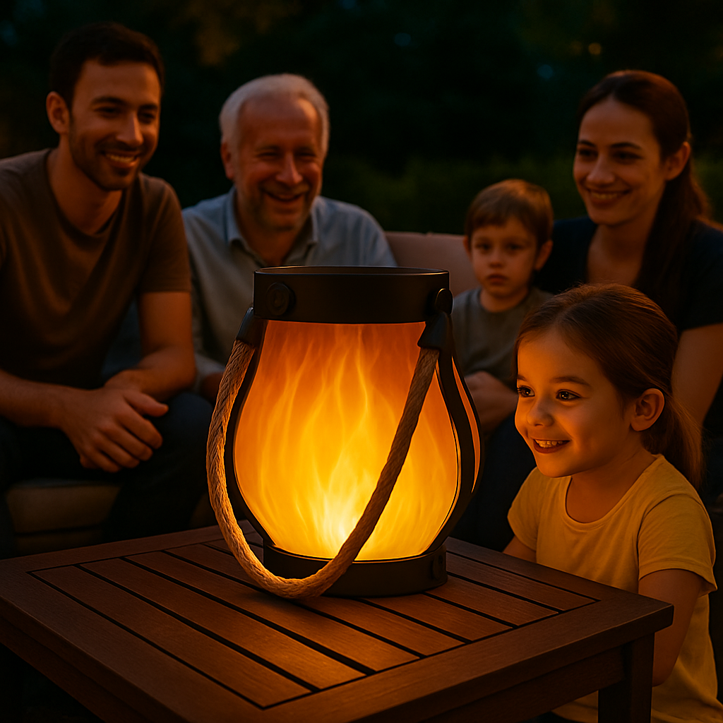 EldGlöd | Trådlös lampa med magiskt ljusspel