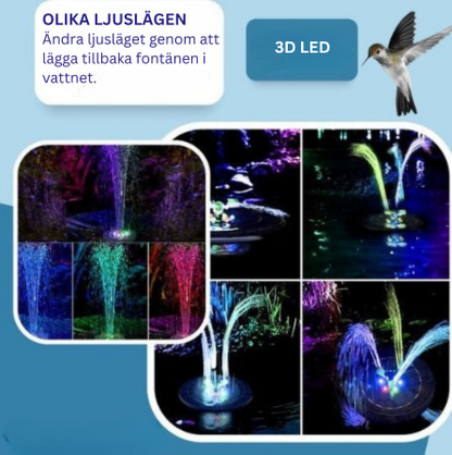 Solsken | Den magiska solfontänen för en levande trädgård