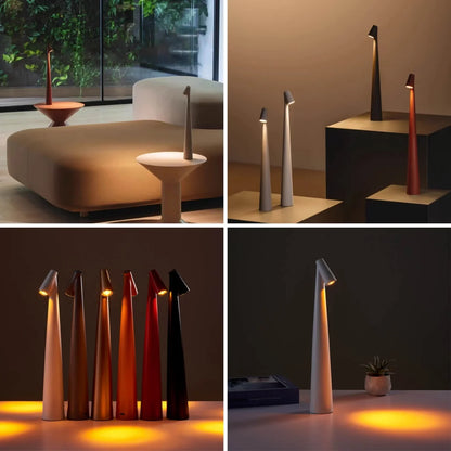 GlowLyse | Minimalistisk trådlös LED-bordslampa