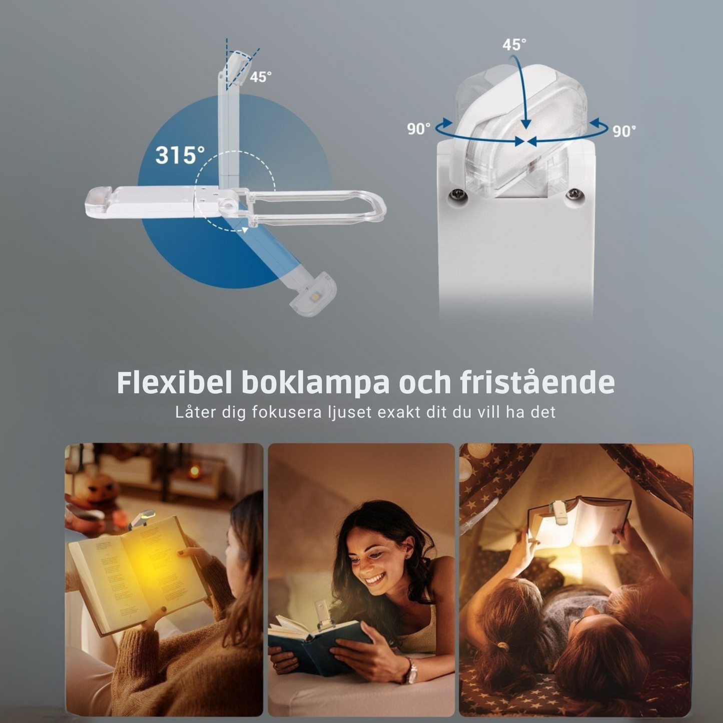 LjusLäs | Läs bekvämt var som helst, när som helst