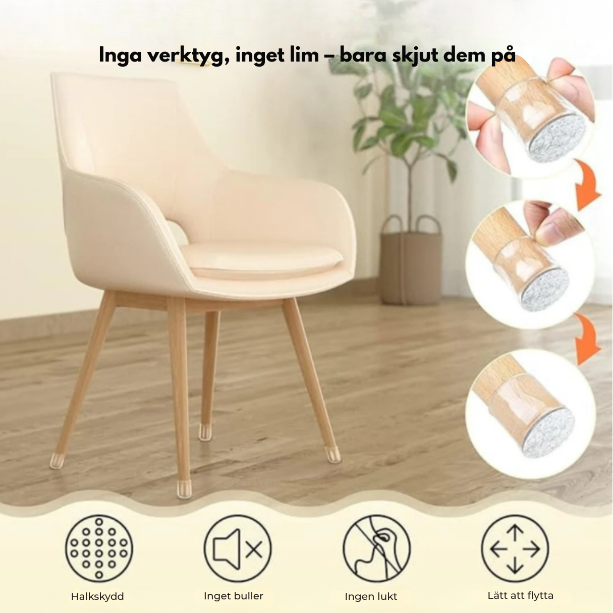 StolGlid | Skyddar golv & stoppar oljud