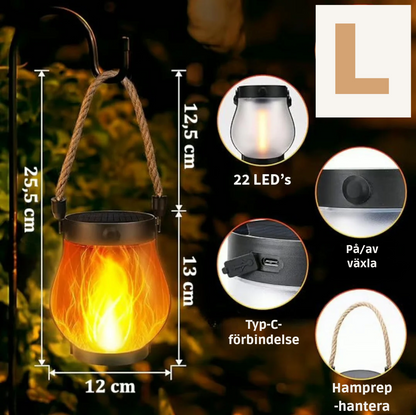 EldGlöd | Trådlös lampa med magiskt ljusspel