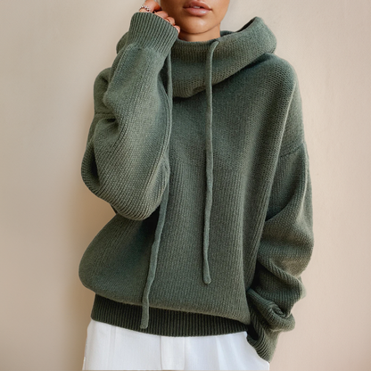 Elina | Stickad hoodie