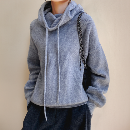 Elina | Stickad hoodie