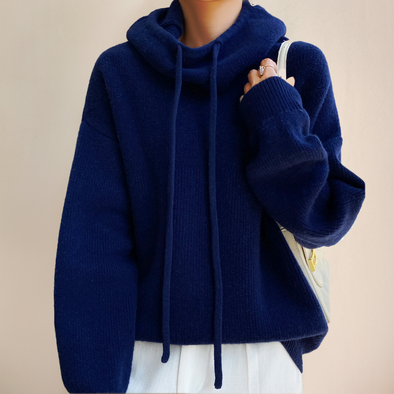 Elina | Stickad hoodie